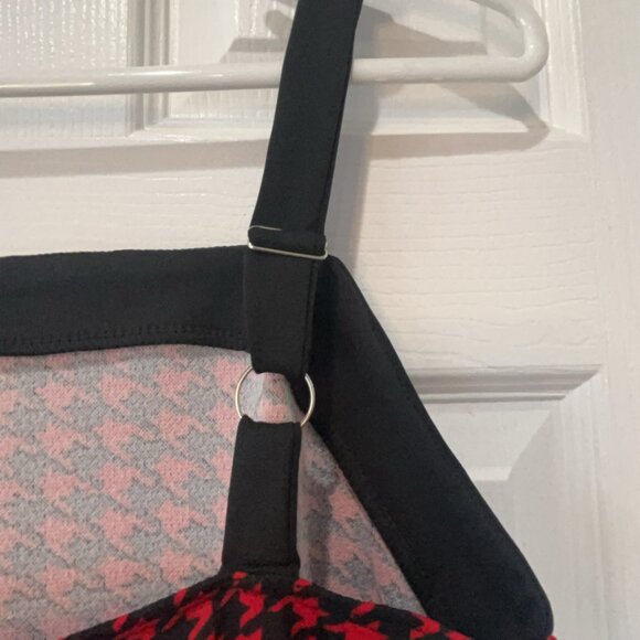 NWT Houndstooth Pattern Dress Set with Matching Long Sleeve Large NWT - Picture 7 of 11